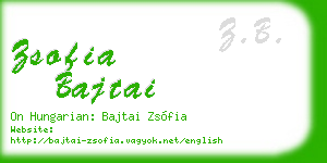 zsofia bajtai business card